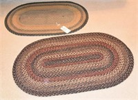 Lot #4171 - Oval hook rugs 28” and 45” oval