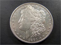 1891 Morgan Silver Dollar- Great Details