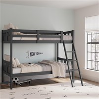 Storkcraft Caribou Twin Bunk Bed (Gray)