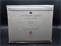 NIP Northern Nights Queen Sheet Set Coral 500 TC
