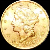 1900 $20 Gold Double Eagle UNCIRCULATED