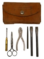 WWII Signal Corps US Te-5 Case With Tools