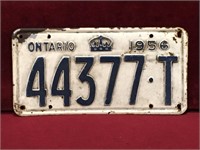 1956 Ontario License Plate