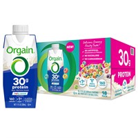 Orgain 30g Milk Protein Shake, Fruity Cereal $45