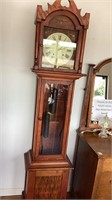 Grandfather clock, 84 in ht, 12x20, untested,