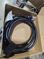 Computer power cord, Black