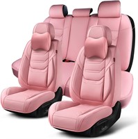 $150  Pink Car Seat Covers Full Set  Breathable Le