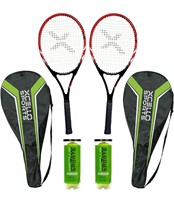 NEW $144 27” 2-Player Aluminum Tennis Racket Set