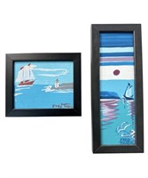 2 FRED TRASK NAUTICAL PAINTINGS