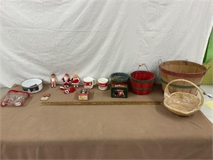 Campbell’s Soup collectible, baskets, coke