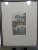 Wallace Nutting Signed Litho - Summer Wind