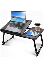 ADJUSTABLE LAPTOP TRAY TABLE WITH CUP HOLDER