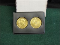Mark Brunell Jaguars & John Elway Broncos Coins