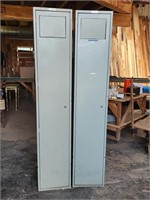 2 Tall Metal 1 Door Lockers