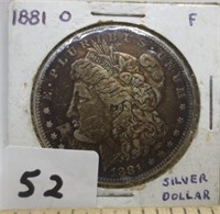 1881-O Morgan silver dollar