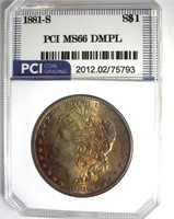 1881-S Morgan MS66 DMPL LISTS $2700