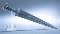Ancient Luristan Persian bronze dagger.