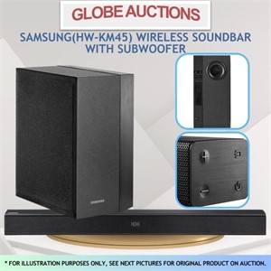 SAMSUNG WIRELESS SOUNDBAR W/ SUBWOOFER (MSP:$149)