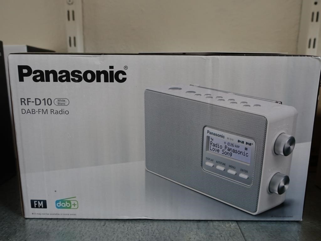 DAB-FM Radio Panasonic RF-D10 Hvid