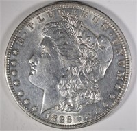 1886-O MORGAN DOLLAR, AU