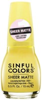 Sinful Colors Sheer Matte Nail Polish CITRINE