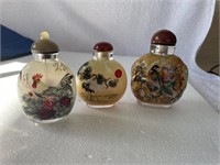 Vintage snuff bottles reverse painted 13A