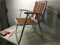 Alum and Redwood Lawn Chair