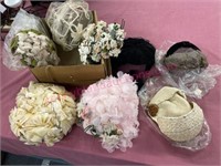 (8) Ladies hats (antique to vintage)