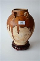 Early Chinese tang pottery jar,