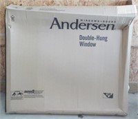 Andersen double hung window.