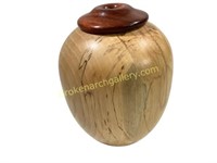 Elm Wood Turned Vase