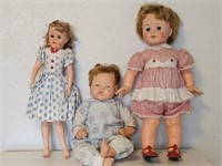 (3) Vintage Vinyl / Plastic / Soft Body Dolls