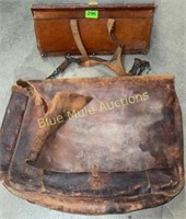 Leather purse & large briefcase