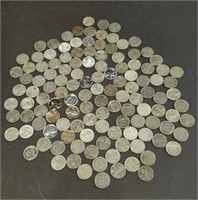 Large collection of 125 Lincoln Wheat Steel Cent