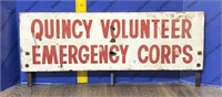 Quincy Volunteer Emergency Corps Sign