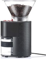 (U) Bodum Bistro Electric Burr Coffee Grinder, Bla