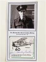 WWII Air Marshal Sir Dennis Crowley Milling Signed