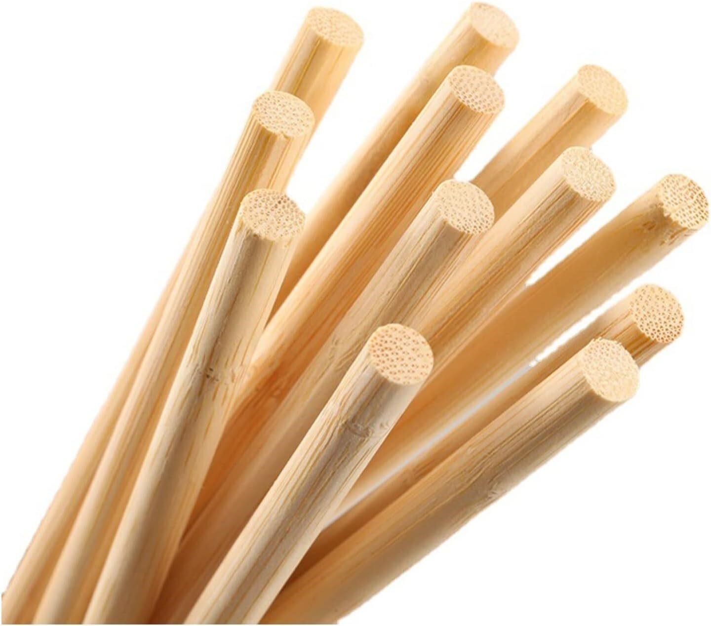 50PCS Dowel Rods - 1/2 x 48 Inch Bamboo