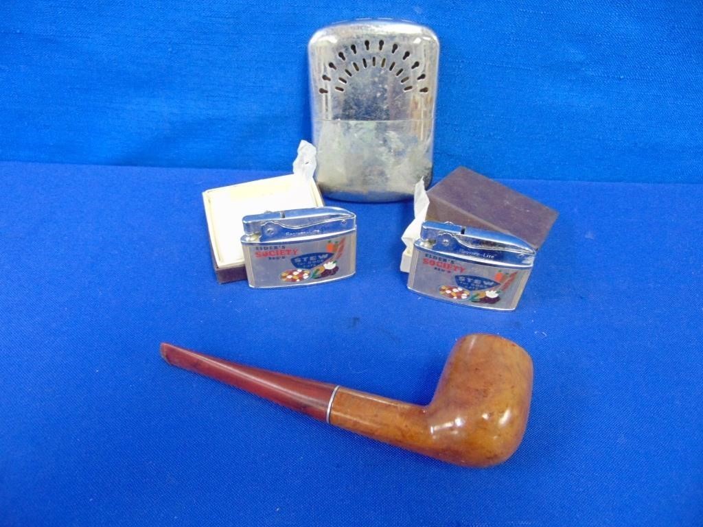 Smokers Lot Lighters And Pipe