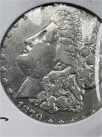 1879 MORGAN SILVER DOLLAR - F