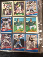 A lot of baseball cards