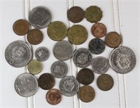 (25) Assorted Foreign Coins