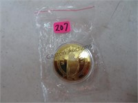 .999 SILVER PLATED YOU WIN/YOU LOSE COIN
