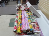 BOX OF ASSORTED WRAPPING PAPER