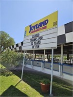 Approx 5ft x 10ft Metal Joyland Marquee w/ letters