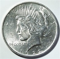 1922 PEACE DOLLAR BU