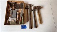 Vintage hammers/mallet  & tools/sharpening stones