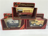 3 x Boxed Matchbox Model Of Yesteryear