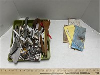 Assorted kitchen utensils with silverware