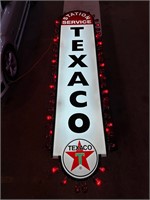 8ft x 22” Texaco Double Sided Flashing Marquee